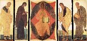 unknow artist Andrei Rublev and Assistants,Deisis,Christ in Majesty Among the Cherubins Germany oil painting artist